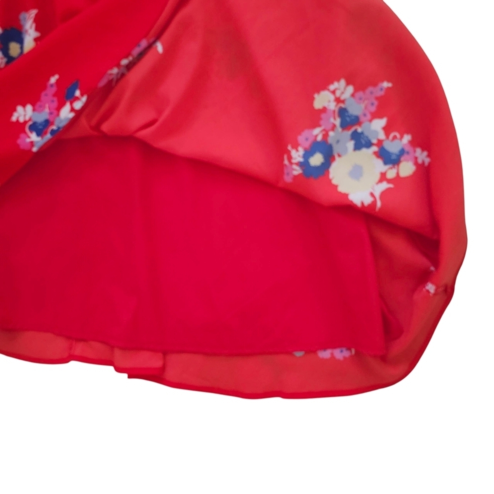 Modcloth Vibrant Red Floral Mini Dress - Picture 7 of 9